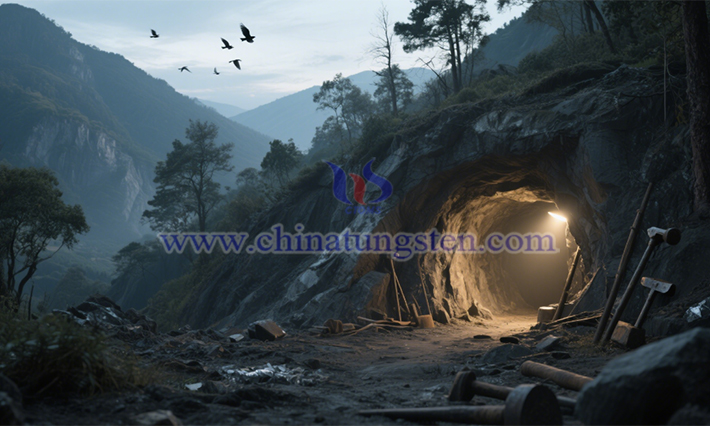 鎢礦山圖片