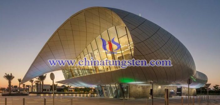 建築物の省エネルギー：WO3エレクトロクロミックガラス寫真