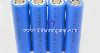 雕刻機(jī)鋰電負(fù)極混黃色氧化鎢 鋰電池圖片