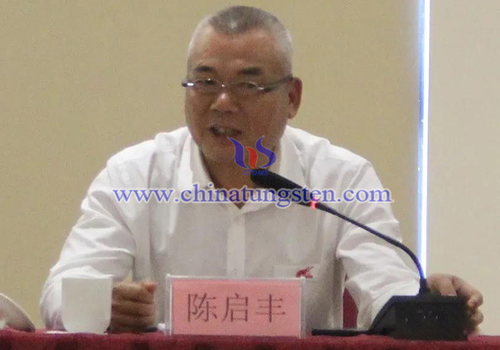 中國鎢業協會主席團執行主席、廣東翔鷺鎢業股份有限公司董事長陳啟豐