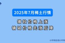 7月稀土價格如何